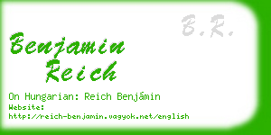 benjamin reich business card